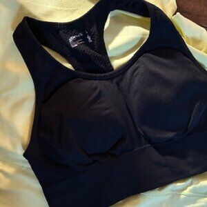 size large sports bra womens active wear athletic black Jockey